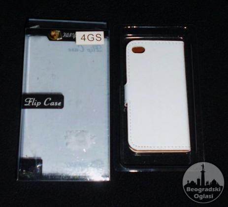 Iphone 4,4S flip case,kozna futrola