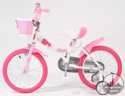 Dečija bicikla KITTY roze-bela 16