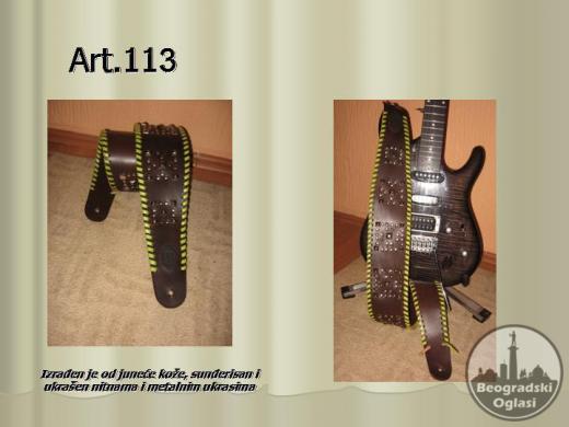 Kožni kaiševi za gitare (guitar straps leather)