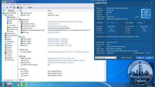 Acer Aspire E1-532 (15.6 LED, Full Intel, 2 Gb DDR3, baterija 3 sata)