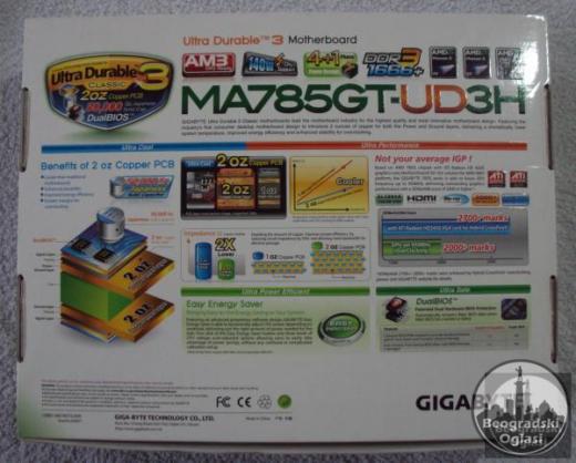 Gigabyte Ploca 140w.DDR3 1666 Windows 10 (NOVO)