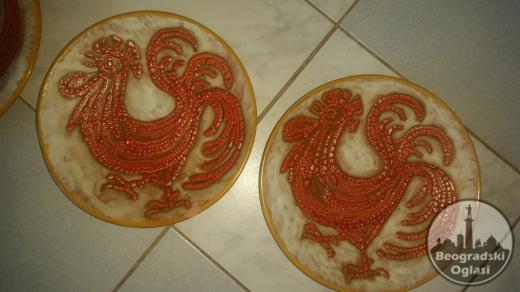 Majolika tanjiri mozaik Pevac