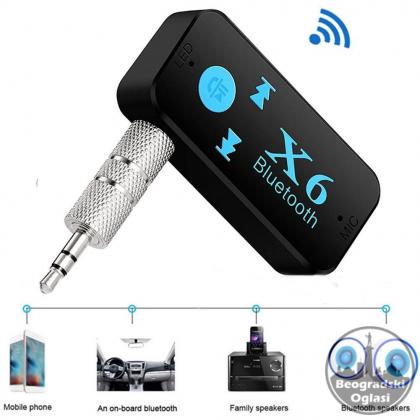 X6 Adapter Bluetooth Prijemnik Auto Car Aux Kit
