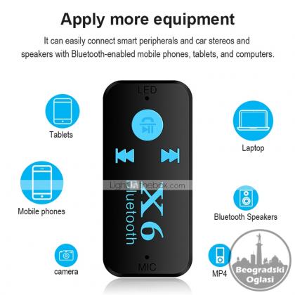 X6 Adapter Bluetooth Prijemnik Auto Car Aux Kit