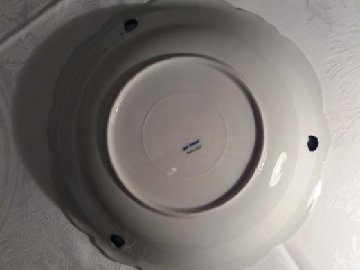 Ukrasni tanjir Wallendorf porcelan, kobalt sa pozlatom