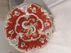 Wallendorf ukrasni porcelanski tanijr sa pozlatom