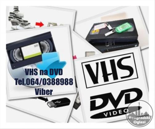 Prebacivanje VHS video kaseta na DVD i USB