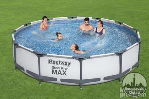 Najnoviji BESTWAY bazeni steel max pro! Akcija!