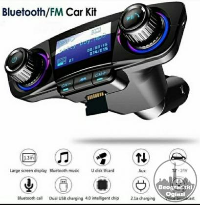 FM transmiter Mp3 player Auto punjac SD/USB/BLUETOOTH/CALL