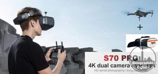Drone S70 PRO 2021 WIFI FPV RC 4K/Dual