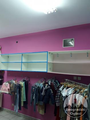 Komplet oprema,police za butik