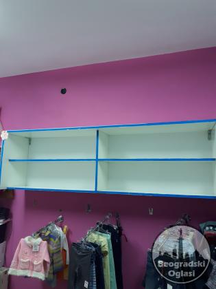Komplet oprema,police za butik
