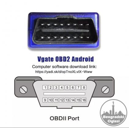 Auto Dijagnostika Vgate Bluetooth V1.5 ELM327 OBD2 OBDII