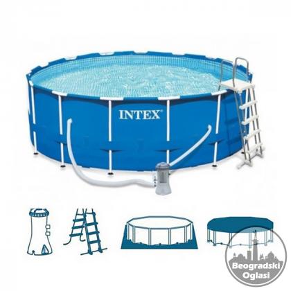 INTEX Bazen METAL FRAME 457 x 122 cm