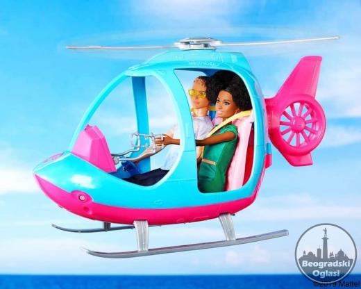 Barbi Travell Helikopter , Original Barbie-Mattel. Novo, Neotpakovano.