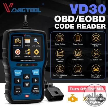 VDIAGTOOL VD30 OBD2, OBDII EOBD Auto Dijagnostika
