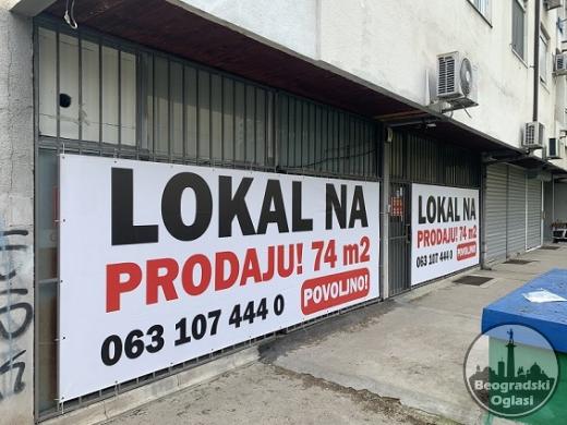 Odlican lokal 74m2 na dobroj lokaciji u Zemunu