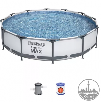 BAZEN BESTWAY 366×76 – Metalna konstrukcija sa pumpom