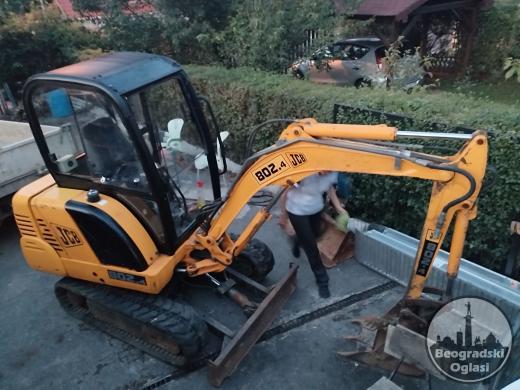 Iskop mini bager, prevoz kamion kiper