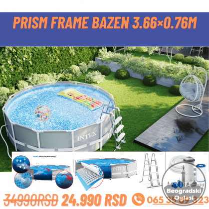 Intex Prism Frame nadzemni bazen 366 x 99