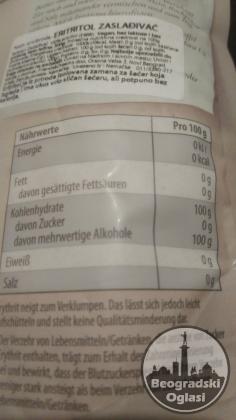 Eritrotol. Prirodni secer bez kalorija.