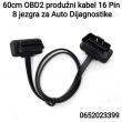 OBD2 produžni kabel 16 Pina, 8 jezgra za ELM Auto Dijag