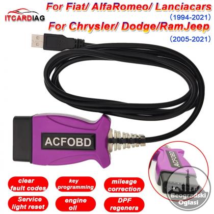 ITCARDIAG ACFOBD OBD2 Fiat/Alfa/Lancia/Chrysler/Dodge/Jeep