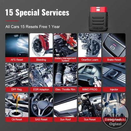 MUCAR BT200 Pro Full System OBD2 Auto Dijagnostika