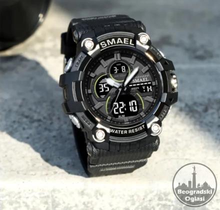 SMAEL 8079 G Shock sat .Kvalitetan i izdrzljiv analogno-digitalni sat sa japanskim Epson satnim mehanizmom