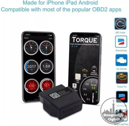 YUERSEAK GeeBT OBD2 Bluetooth iOS Android Auto Dijagnostika