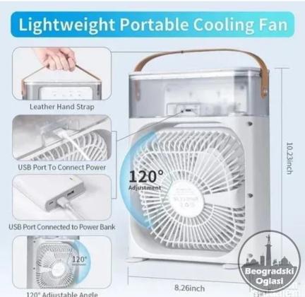 Mini klima ventilator sa vodenom maglom