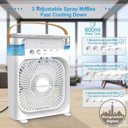 Mini klima ventilator sa vodenom maglom