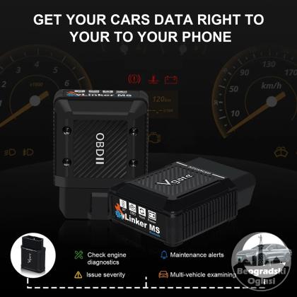 vLinker MS Advanced 12V/24V OBD2 za IOS MFI Android