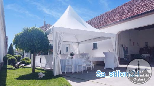 Beli šatori pagode kaludjerica