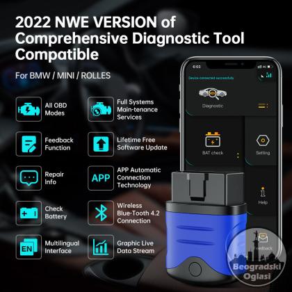 AUTOPHIX 3910 Bluetooth BMW/MINI/Rolls Royce IOS/Android