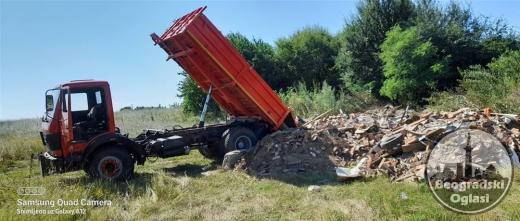 Prevoz građevinskog materijala, odvoz šuta...