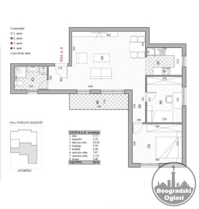 Penthouse Beograd-Vozdovac,Lekino Brdo