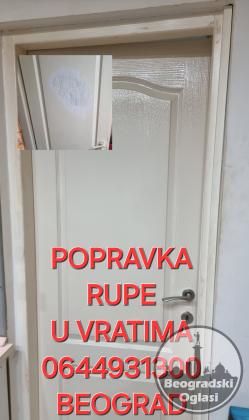Poorqvka rupe u vratima drvenim i panelima