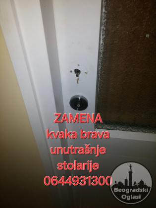 Zamena kvaka sobnih i kupatilskih vrata