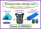 Kamperska AKCIJA 3u1 Sator za 4 ,Ranac i Vreca