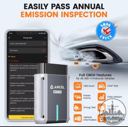 Ancel DND Echo OBD2 Bluetooth za iOS i Android