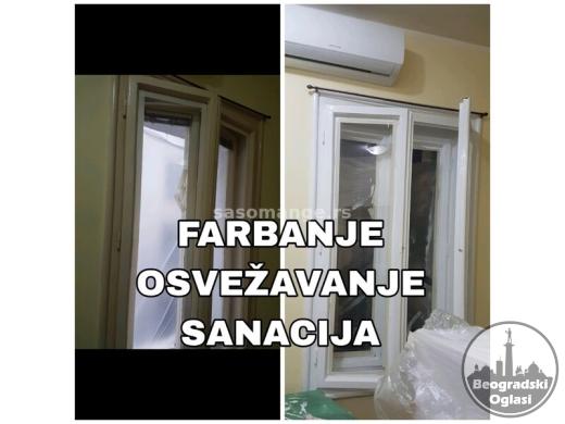 Farbanje drvenih prozora i vrata