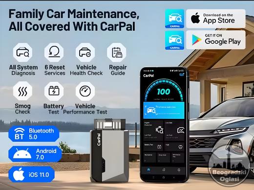 NOVO - TOPDON Carpal Bluetooth OBD2 za iOS i Android