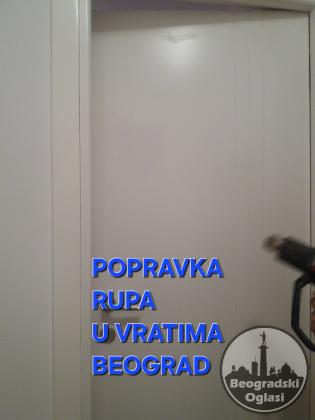 Popravka rupa u vratima sobnih i kupatilskih