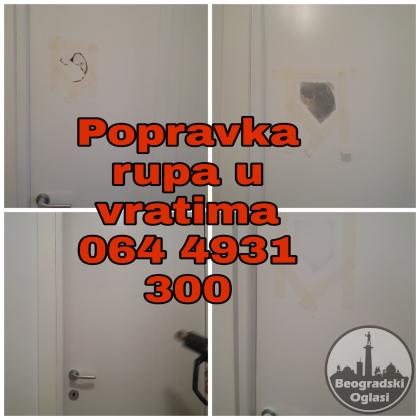 Krpljene popravka rupa-rupi u vratima