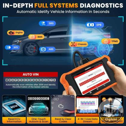 NOVO- LAUNCH X431 Creader Elite V2.0 OBD2 Peugeot i Citroen