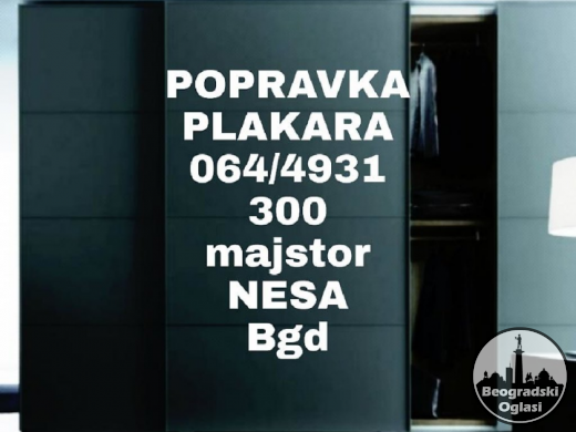 Popravka američih i kliznih vrata plakara NOVI SAD