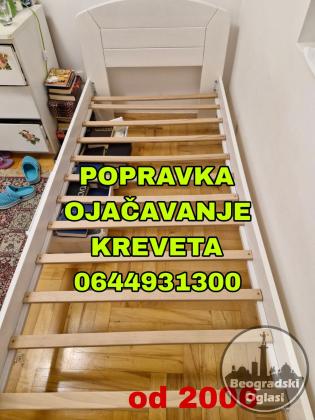 Popravka kreveta garnitura slomljenih letvi naslona makaza