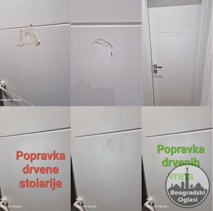 Popravka krpljenje rupa u vratima beograd