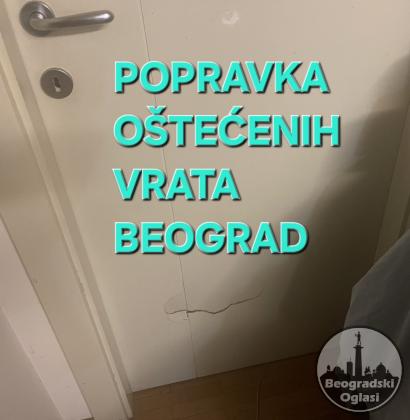 Popravka krpljenje rupa u vratima beograd